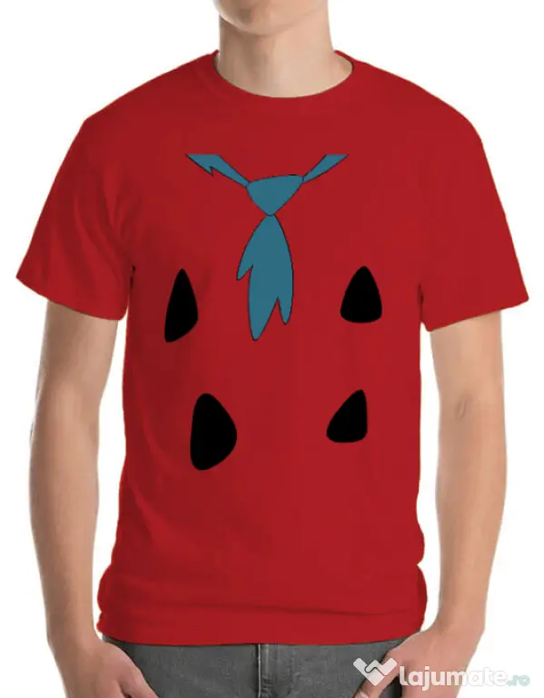 Tricou ADLER barbat Flinstone costume Rosu