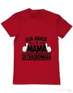 Tricou ADLER barbat O mama extraordinara Rosu