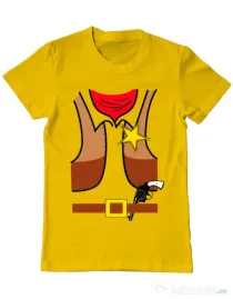 Tricou ADLER barbat Cowboy Suit 1 Galben