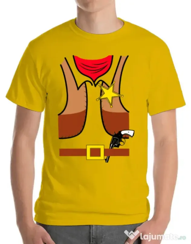 Tricou ADLER barbat Cowboy Suit 1 Galben