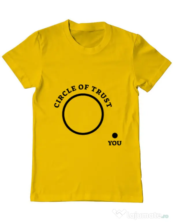 Tricou ADLER barbat Circle of trust Galben
