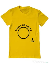 Tricou ADLER barbat Circle of trust Galben