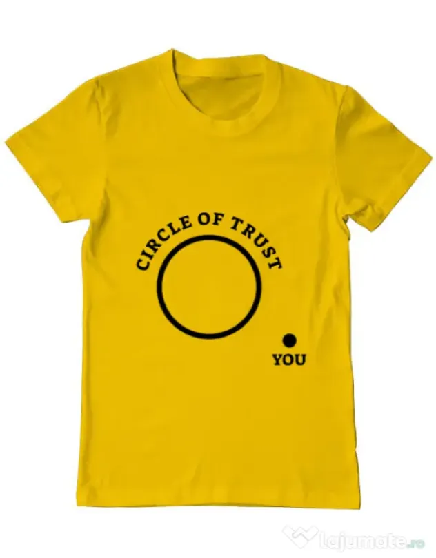 Tricou ADLER barbat Circle of trust Galben