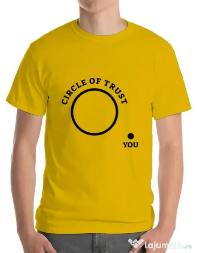 Tricou ADLER barbat Circle of trust Galben