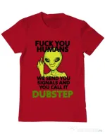 Tricou ADLER barbat Dubstep alien Rosu