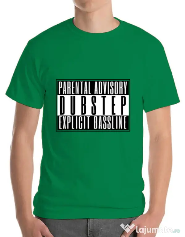 Tricou ADLER barbat Explicit bassline Verde mediu