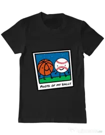Tricou ADLER barbat Photo of my balls Negru