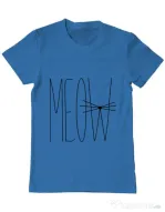 Tricou ADLER barbat I'm a cat Albastru azuriu