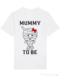 Tricou STANLEY STELLA barbat Mummy to be girl Alb