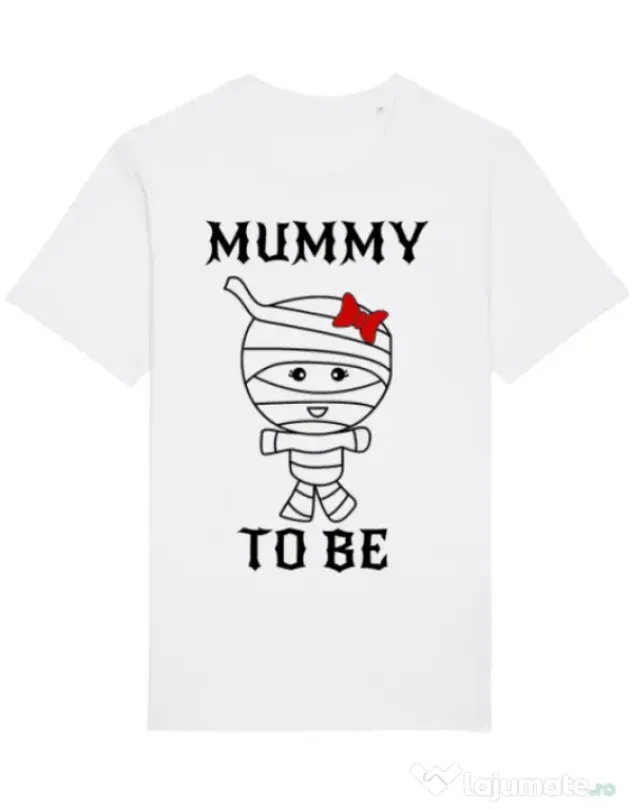 Tricou STANLEY STELLA barbat Mummy to be girl Alb