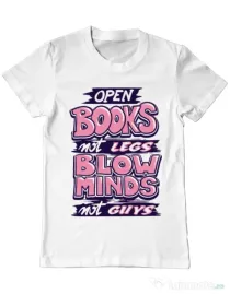 Tricou ADLER barbat Open books Alb