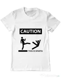Tricou ADLER barbat This is Sparta Alb