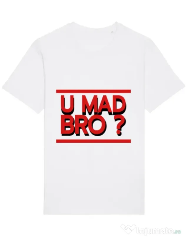 Tricou STANLEY STELLA barbat U mad bro? Alb
