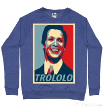 Bluza ADLER barbat Trololo Albastru melanj