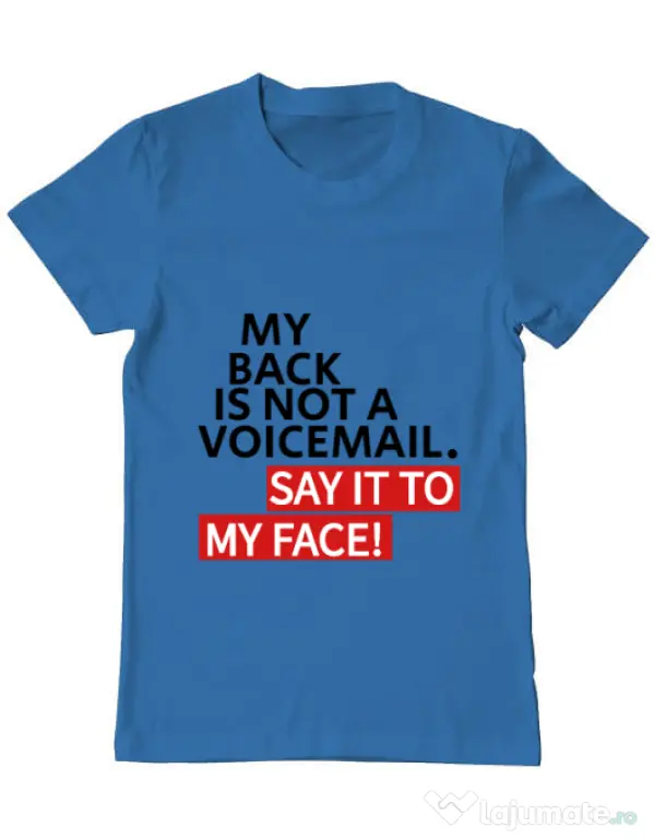 Tricou ADLER barbat Say it to my face Albastru azuriu