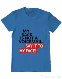 Tricou ADLER barbat Say it to my face Albastru azuriu