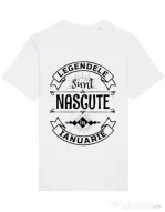 Tricou STANLEY STELLA barbat Legendele sunt nascute in Ianuarie Alb