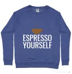Bluza ADLER barbat Espresso yourself Albastru melanj