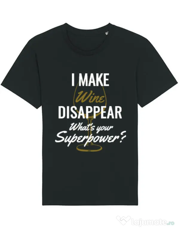 Tricou STANLEY STELLA barbat I make wine disappear Negru
