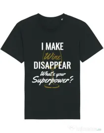 Tricou STANLEY STELLA barbat I make wine disappear Negru