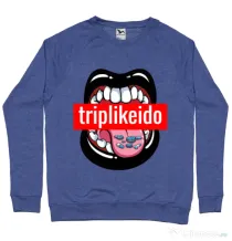 Bluza ADLER barbat Trip like I do Albastru melanj