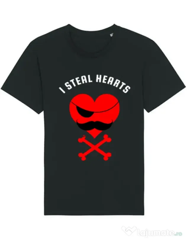 Tricou STANLEY STELLA barbat I steal hearts Negru