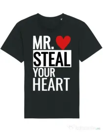 Tricou STANLEY STELLA barbat Mr. steal your heart Negru