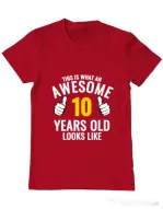 Tricou ADLER barbat Awesome birthday Rosu