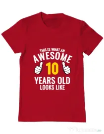 Tricou ADLER barbat Awesome birthday Rosu