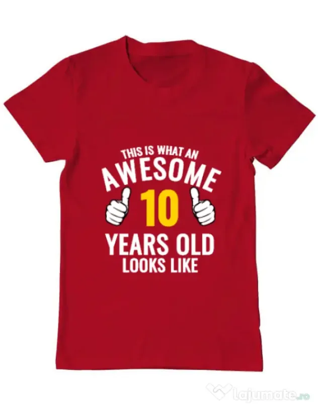 Tricou ADLER barbat Awesome birthday Rosu