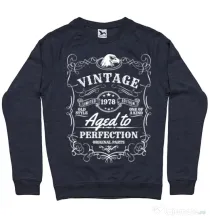 Bluza ADLER barbat Aged to perfection Denim inchis