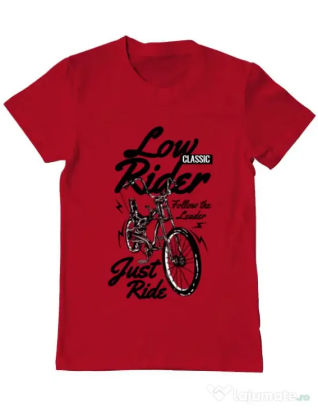 Tricou ADLER barbat Lowrider Rosu
