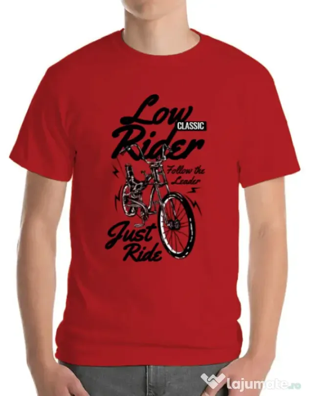 Tricou ADLER barbat Lowrider Rosu