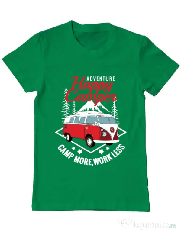 Tricou ADLER barbat Happy Verde mediu