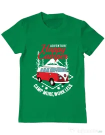 Tricou ADLER barbat Happy Verde mediu