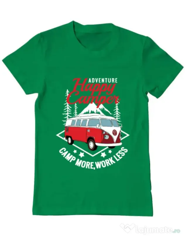 Tricou ADLER barbat Happy Verde mediu