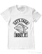 Tricou ADLER barbat Let’s taco Alb