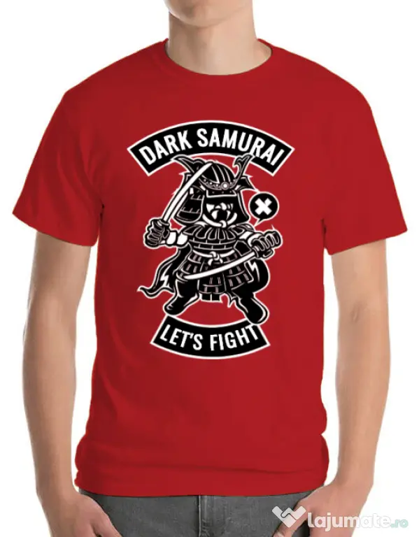 Tricou ADLER barbat Dark samurai Rosu