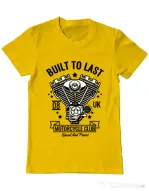 Tricou ADLER barbat Built to last Galben