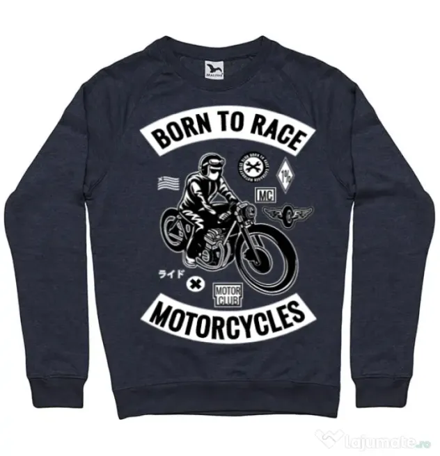 Bluza ADLER barbat Born to race Denim inchis