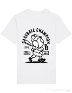 Tricou STANLEY STELLA barbat Baseball Champion Alb