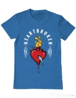 Tricou ADLER barbat Heartbroken Albastru azuriu