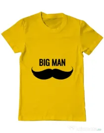 Tricou ADLER barbat Big man Galben