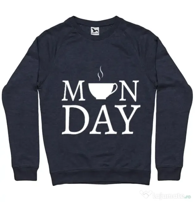 Bluza ADLER barbat Monday coffee Denim inchis