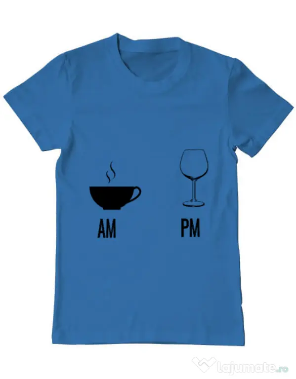Tricou ADLER barbat My days Albastru azuriu