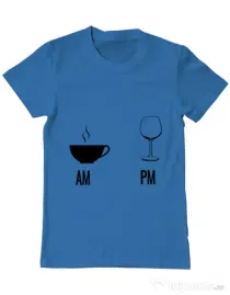 Tricou ADLER barbat My days Albastru azuriu