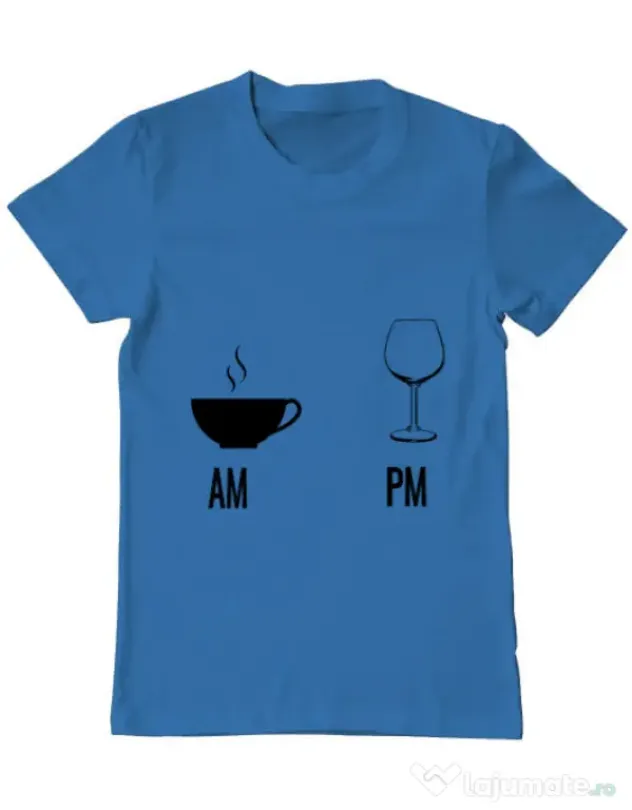 Tricou ADLER barbat My days Albastru azuriu