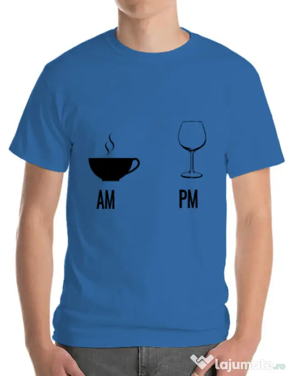 Tricou ADLER barbat My days Albastru azuriu