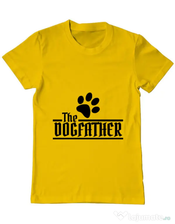 Tricou ADLER barbat The dogfather Galben