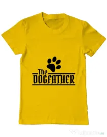 Tricou ADLER barbat The dogfather Galben